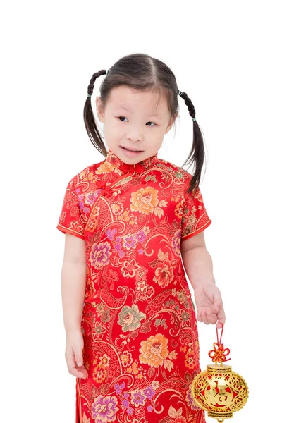 Mała dziewczynka w chińskiej traditioal — Zdjęcie stockowe