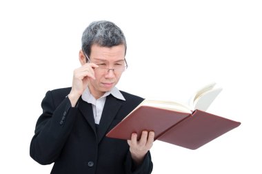 Eski Asya kadın gözleri sorunlu kitap okuma