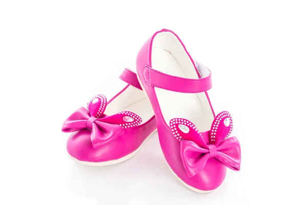 Sapatos menina rosa — Fotografia de Stock