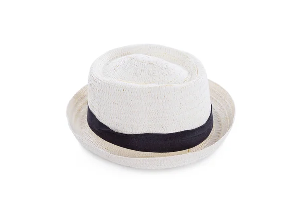 Kolor biały kapelusz — Zdjęcie stockowe