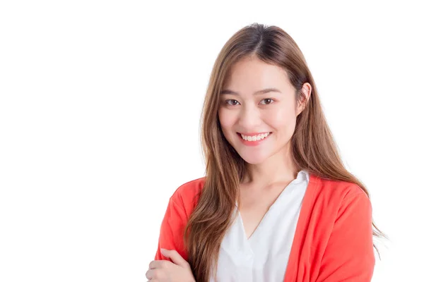 Jong mooi aziatisch meisje glimlachen — Stockfoto