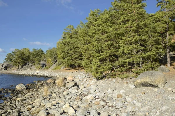 Pebble beach in Nynashamn — Stock Photo, Image