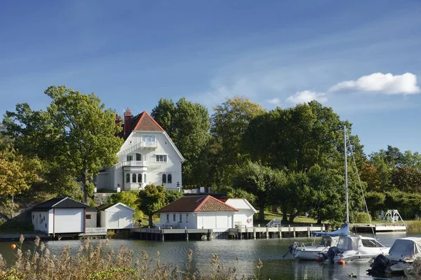 Hamnen i Nynäshamn - Sverige — Stockfoto