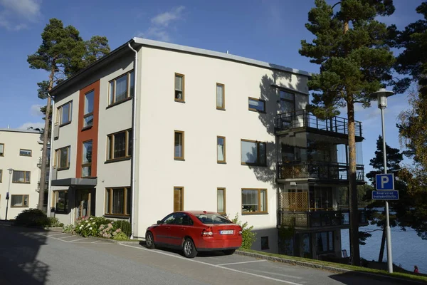 Apartment Block in Nynashamn — Stock Photo, Image