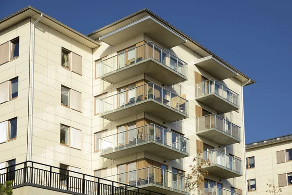 Prédios Apartamentos Modernos Área Estocolmo Suécia — Fotografia de Stock