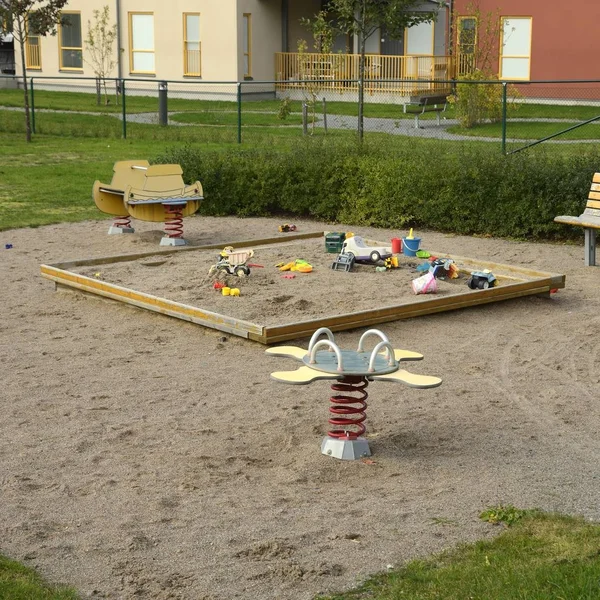 Empty Playground Toys — Stock Photo, Image