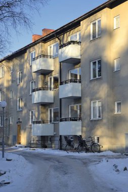 Balkonlu Daire Konut Binası