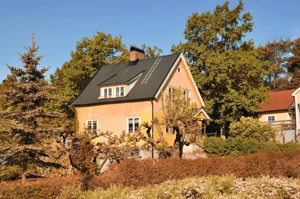Swedish Middle Class Home Malarhojden Sweden — Stock Photo, Image