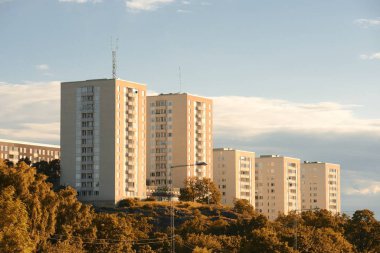 Sonbaharda apartman dairesi. Liljeholmen - İsveç