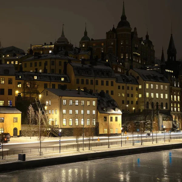 Staré Město Zimě Stockholm Švédsko — Stock fotografie