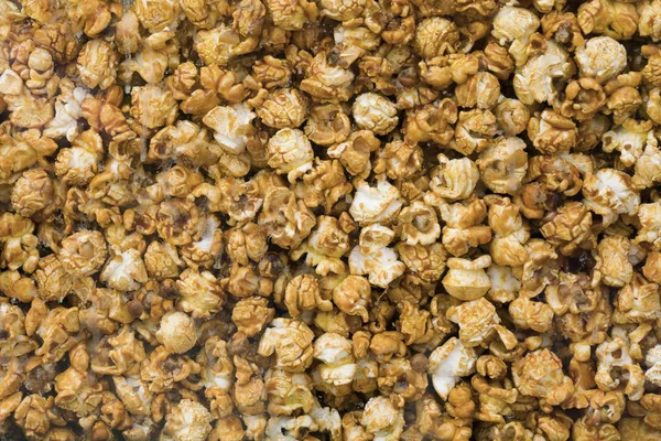 Close-up van karamel popcorn — Stockfoto