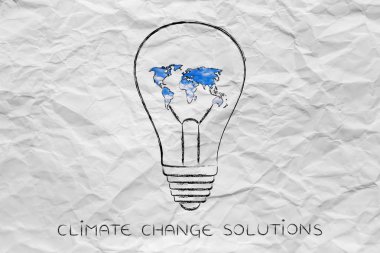 ampul ile Haritası yapılan Dünya sakin gökyüzü, yeşil ekonomi ı