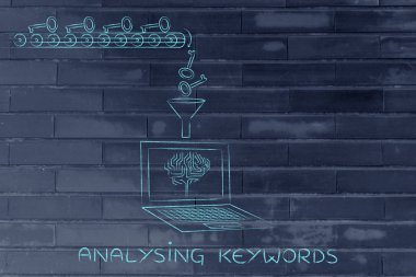 Elektronik beyin ve anahtar fabrika araçları öne anahtar kelimeler kullanan siteler