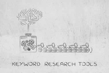 Elektronik beyin ve makine anahtarları, düşündüren anahtar kelimeler oluşturma 