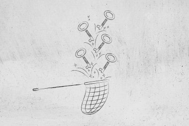 başarı, ulaşmak için anahtar kelimeler kelebek net alıcı tuşları