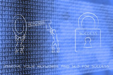 başarı, erkekler ile anahtar ve kilit kilidini açmak için anahtar kelimeler