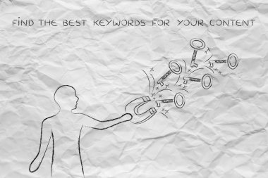 başarıya, dostum anahtarları yakalamak mıknatıs ile ulaşmak için anahtar kelimeler