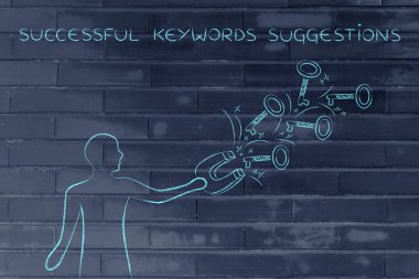 başarıya, dostum anahtarları yakalamak mıknatıs ile ulaşmak için anahtar kelimeler