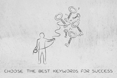 başarıya, dostum anahtarları yakalamak Kement ile ulaşmak için anahtar kelimeler