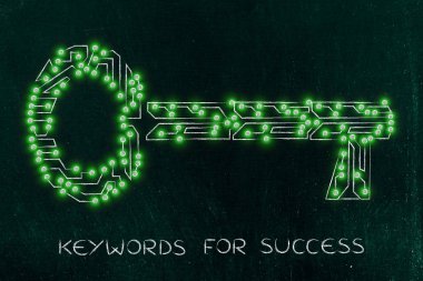Elektronik mikroçip devre, anahtar kelimeler web devamı için anahtar