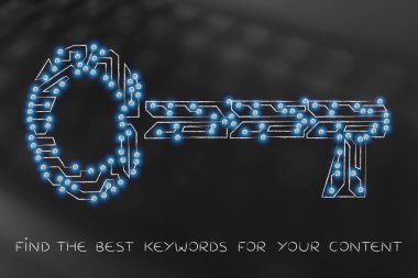 Elektronik mikroçip devre, anahtar kelimeler web devamı için anahtar