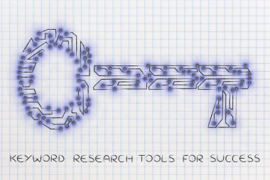 Elektronik mikroçip devre, anahtar kelimeler web devamı için anahtar