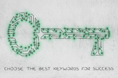 Elektronik mikroçip devre, anahtar kelimeler web devamı için anahtar