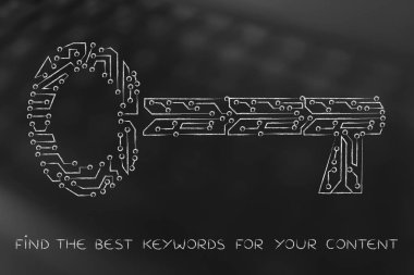 Elektronik mikroçip devre, anahtar kelimeler web devamı için anahtar