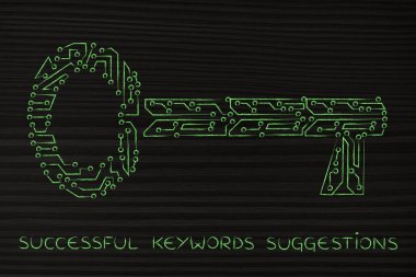 Elektronik mikroçip devre, anahtar kelimeler web devamı için anahtar