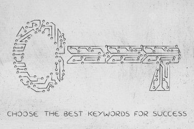 Elektronik mikroçip devre, anahtar kelimeler web devamı için anahtar