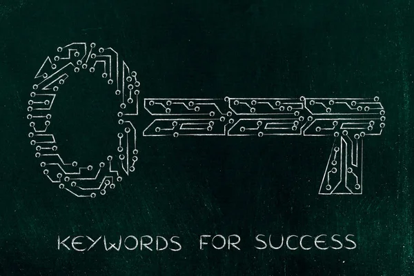 Elektronik mikroçip devre, anahtar kelimeler web devamı için anahtar