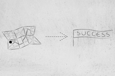 yön-e doğru başarı ile göster