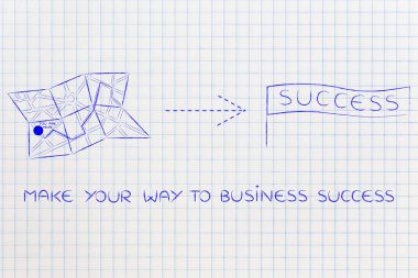 yön-e doğru başarı ile göster