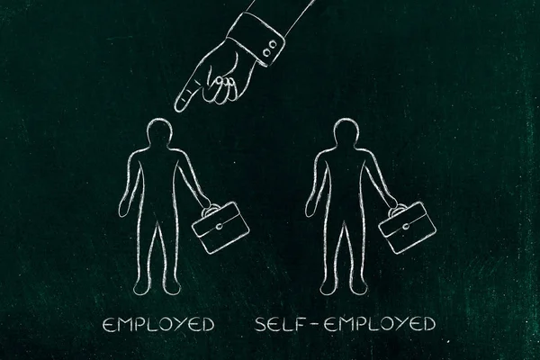 serbest meslek üzerinde seçilen türden çalışmalar, istihdam olmak