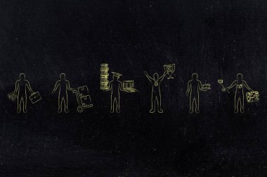 sizin için en iyi iş: erkekler farklı kariyer yolları ile