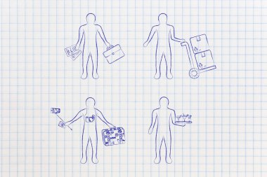 sizin için en iyi iş: erkekler farklı kariyer yolları ile