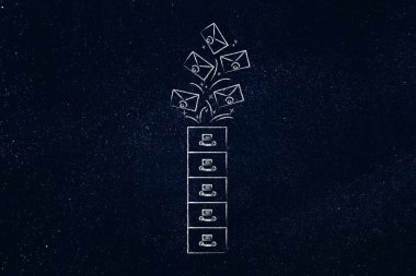 gidiyor musun, posta kutusu yönetimi e-postalar ile arşiv