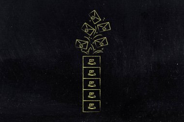 gidiyor musun, posta kutusu yönetimi e-postalar ile arşiv