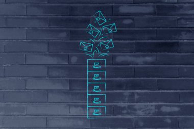 gidiyor musun, posta kutusu yönetimi e-postalar ile arşiv