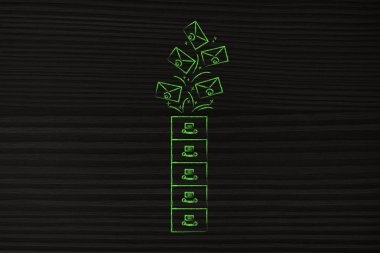 gidiyor musun, posta kutusu yönetimi e-postalar ile arşiv