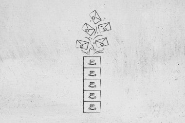 gidiyor musun, posta kutusu yönetimi e-postalar ile arşiv