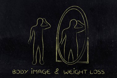 Aynaya bakıp kendini overweig görmek zayıf insanı