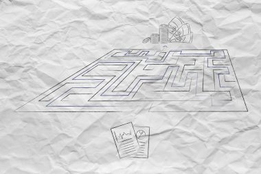 metafor iş planları kar elde etmek için labirent