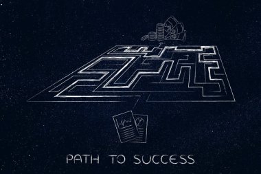 metafor iş planları kar elde etmek için labirent