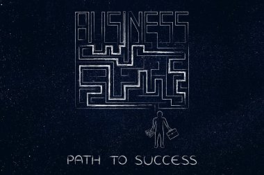 girişimci bir iş, Labirent görünümlü pa kurmak için yolda