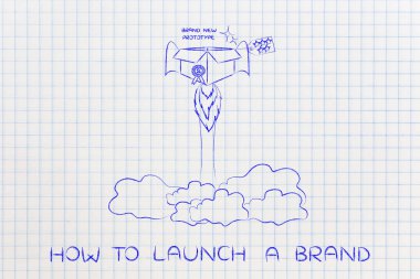 yeni ürün lansmanı: roket yapısı öğeyle