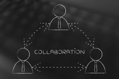 ekip olarak iş adamı grubu çalışma veya geribildirim paylaşımı