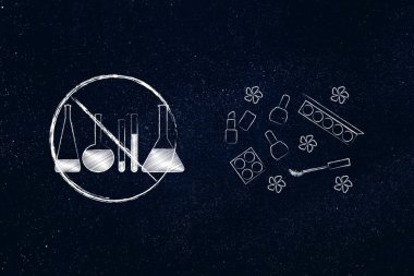 kozmetik ürünler, organik yanında çarpı laboratuvar Pedikür aygıtları olun-