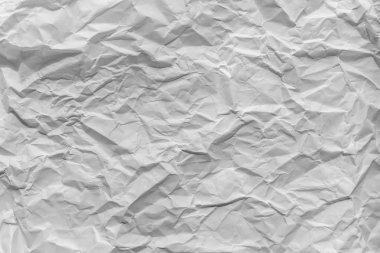Beyaz çarşaf kağıt, arka plan veya doku kırışıklıklar