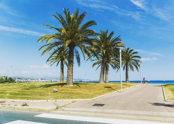 De kust lopen in Cagnes-sur-mer — Stockfoto